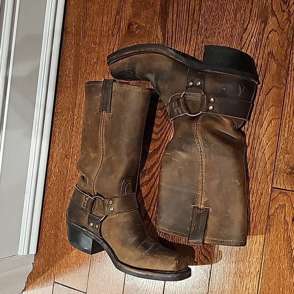 Frye Brown Leather Boots - Picture 2 of 10